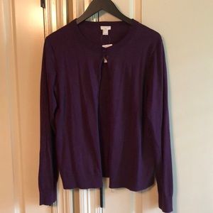 Jcrew purple cardigan